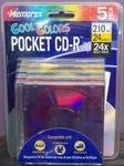 Memorex Cool Colors Pocket Recordable Blank Cd-r 210 Mb 24X Min Sealed 5 Pack. Fixed Price $8.05.