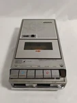 Vintage Sony TCM-787 Silver Cassette Corder Tape Player Untested No Adapter. Fixed Price $20.00.