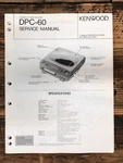 Kenwood DPC-60 Cd Player Service Manual *original*. Fixed Price $19.97.