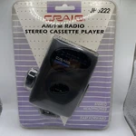 Craig Cassette Player Auto Stop JH6222 W/stereo Headphones Walkman BIN#2. Fixed Price $49.97.
