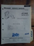 Sharp JC-S42 Service Manual Original Repair Book Stereo Walkman Radio. Fixed Price $20.00.