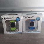 Zenex On The Move Digital Photo Keychain ZN-DP5076 Blue & Lime Green Lot Of 2. Fixed Price $14.99.