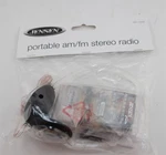 Transparent Jensen Portable Am Fm Stereo Radio W Headphones For Prisoners. Fixed Price $40.00.