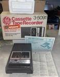 Cassette Tape Recorder 3-5091 Vintage Original Box Paperwork Tested. Fixed Price $65.00.