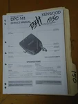 Kenwood DPC-141 Service Manual Original Repair Book Stereo Cd Player. Fixed Price $19.98.