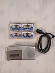 Ge Tape Recorder Model 3-5373A With Lapel Microphone And 4 Blank Cassettes. Fixed Price $24.95.