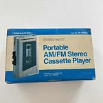 Realistic Stereo Amfm Portable Cassette Player 14-1039A Originalbox New Untested. Fixed Price $35.00.