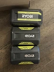 Lot Of 3 Ryobi 40V 4AH - For Parts Repair Only. Fixed Price $28.00.