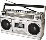 Retro Classic 80S Style Portable Boombox W/ Cassette Player Recorder Am Fm Radio. Fixed Price $83.58.