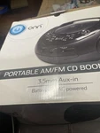 Onn ONA16AA005 Portable Am/fm Cd Boombox Radio Aux Input Tested Works. Fixed Price $25.00.