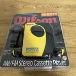 Wilson WG85W Sports Am/fm Radio Cassette Player. Fixed Price $85.00.