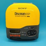 Vtg Sony Discman Esp Cd Player Sports Yellow D-421SP Parts Repair. Fixed Price $54.97.