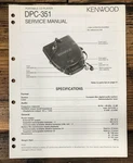 Kenwood DPC-351 Cd Player Service Manual *original*. Fixed Price $14.97.