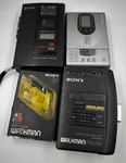 Lot Of 4 Sony (WM-FX19, WM-F200II, TCM-38V, MZ-R35) Cassette Players. Fixed Price $85.30.