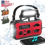 Emergency Solar Hand Crank Weather Radio 100000MAH Power Bank Charger Flashlight. Fixed Price $40.99.