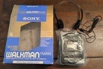Vintage Sony Walkman WM-F2081 Cassette Am/fm. Open Box Beauty Unused Wheadphones. Fixed Price $470.00.