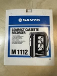 Sanyo Cassette Recorder M1112 *tested* With Original Box And Manual. Fixed Price $29.99.