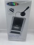 Jensen MCR-100 Portable Cassette Player/recorder, Microphone Ac Adapter St. Fixed Price $24.99.