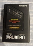 Vintage Sony Walkman Am/fm Radio Cassette Tape Player With Head Phones.. Fixed Price $35.00.