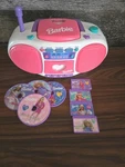 Vintage Mattel 1998 Barbie Cd Cassette Player Boombox Toy Pink Heart Works. Fixed Price $70.00.