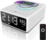 Keni Elegant Cd Player, Alarm Clock Radio With Wireless Charging Station, Fm. Fixed Price $53.10.