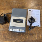 Rca RP3504 Cassette Recorder W/ Microphone & Power Adapter - Tested. Fixed Price $34.99.