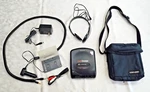 Sony Car Discman D-180K Bundle, Adapters, Cassette, Case, Audio Works. Fixed Price $49.30.
