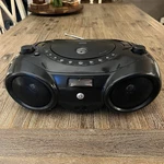 Memorex Cd Boombox Am Fm Radio MP3851BLK Cleaned Tested Works Great. Fixed Price $29.99.