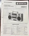 Sanyo . MAY/84/ M9811 Stereo Radio Cassette Recorder Service Manual. Fixed Price $20.00.