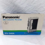 Vtg Panasonic Mini Cassette Tape Recorder RQ-346A With Ac Adapter Works No Ff. Fixed Price $35.00.