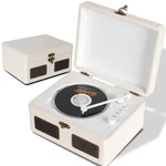 Time Vintage Portable Music Cd With Speakers, Bluetooth Transmitter, Rechar.... Fixed Price $58.37.