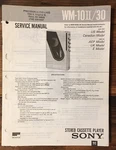 Sony WM-10 Ii WM-30 Cassette Service Manual *original*. Fixed Price $49.97.