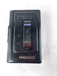 Vtg Magnavox Black Portable Cassette Player Personal Am/fm Stereo D-6541 *read*. Fixed Price $14.88.