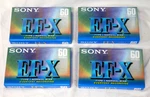 4 New Blank Cassette Tapes Sony Ef-x Type 1 Normal Bias 60 Min. Fixed Price $19.00.