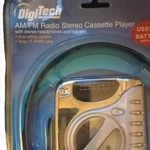 Digitech Am/fm Silver Radio Stereo Cassette Player, Headphone Jack, 755223. Fixed Price $30.00.