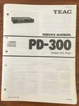 Teac PD-300 Cd Player Service Manual *original*. Fixed Price $19.98.