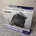 Sony Discman Carrying Case Black Faux Leather Cd Player Travel Shoulder Strap. Fixed Price $29.99.