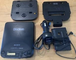 Sony Discman Cd Player D-121 W/ CPM-301P Mount Plate & CPM-M300 Car Adapt. Fixed Price $59.99.