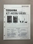 Toshiba KT-4036 V630 Original Service Manual Free Shipping. Fixed Price $14.00.