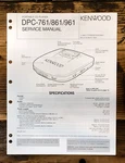 Kenwood DPC-761 -861 -961 Cd Player Service Manual *original*. Fixed Price $14.97.