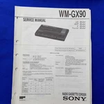 Sony WM-GX90 Service Manual Original Paper Oem Repair Guide Usa. Fixed Price $85.40.