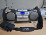 Jvc RV-NB10B Kaboom Subwoofer Amfm Cd & Tape Boombox Ghetto Blaster Fully Tested. Fixed Price $523.79.