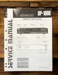 Kenwood DP-1000 Cd Player Service Manual *original*. Fixed Price $14.97.