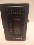 Vtg Magnavox Black Portable Cassette Player Personal Am/fm Stereo D-6541 *read*. Fixed Price $6.29.